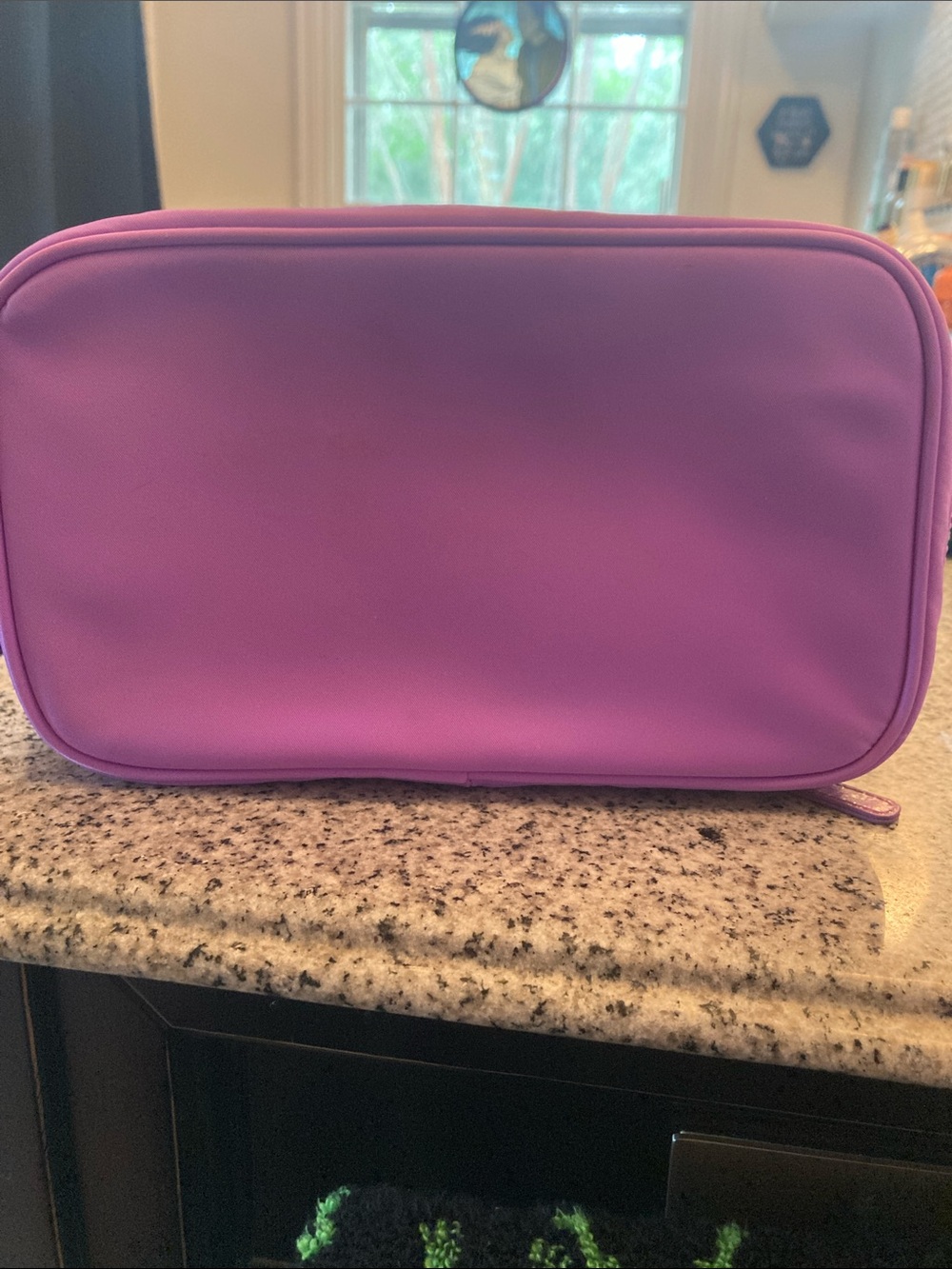 Stoney Clover Lane Purple Travel Cosmetic Bag